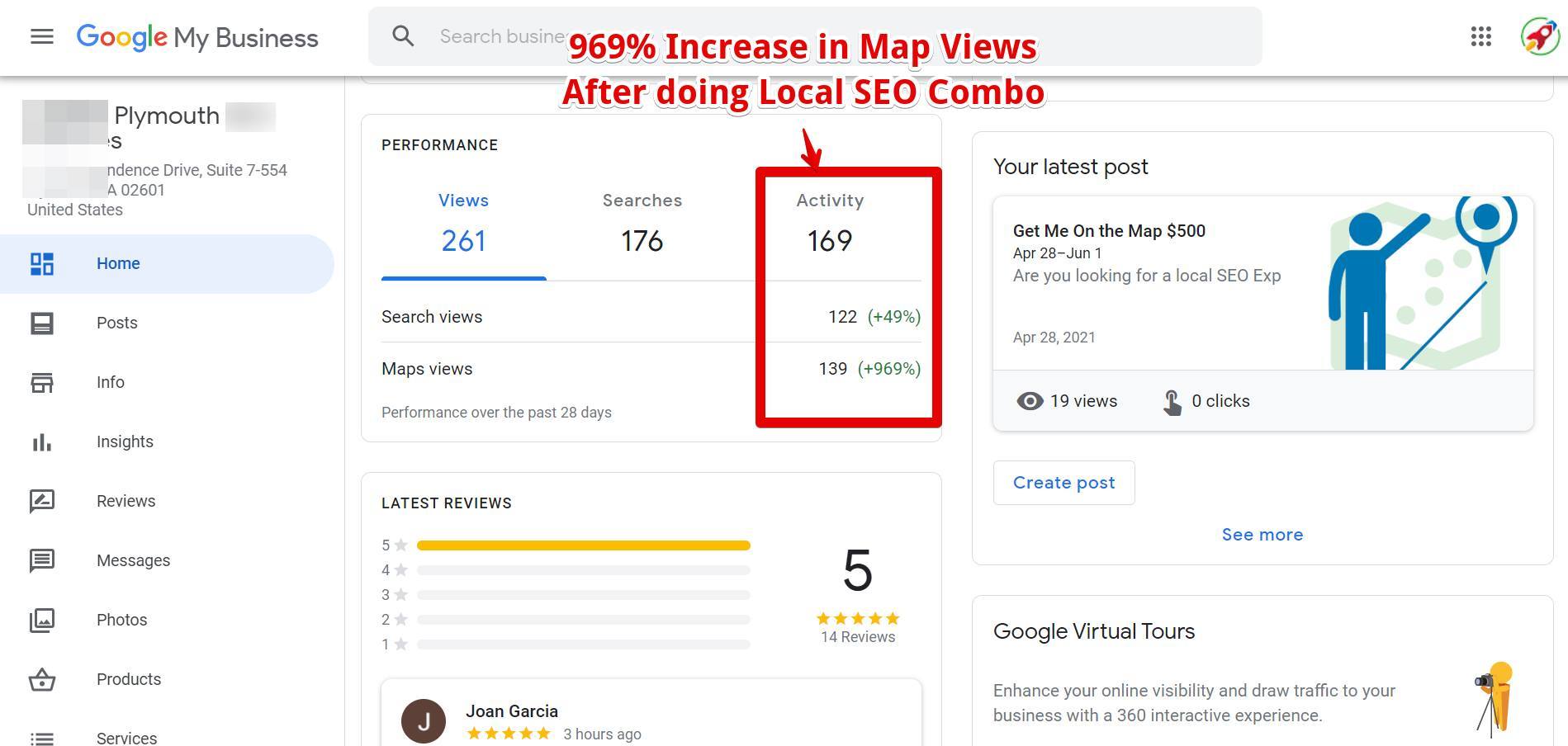 969% increase in Maps views